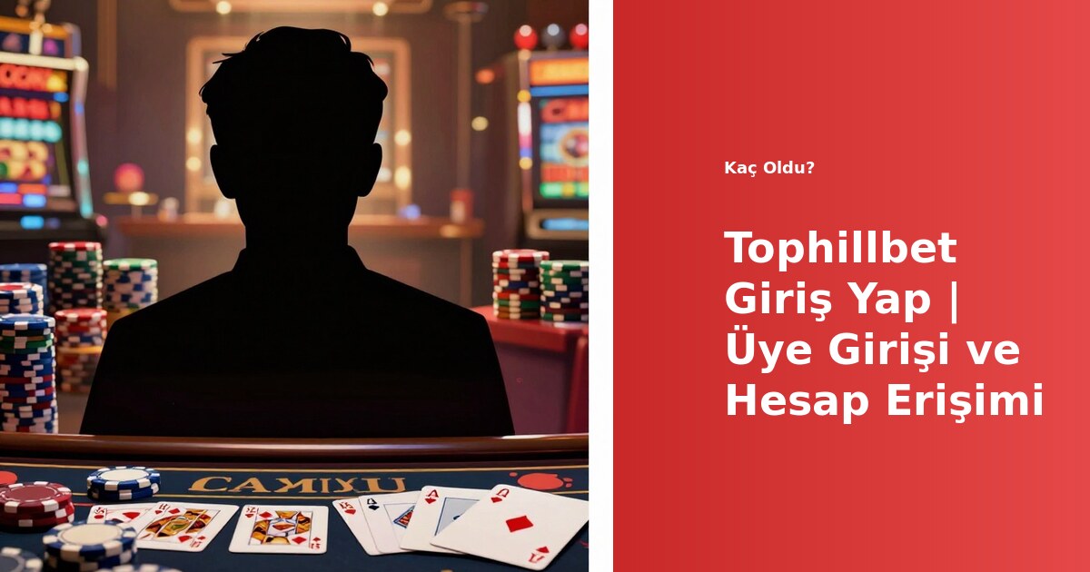 Tophillbet giriş sayfası ekran görüntüsü